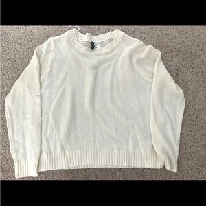 White long sleeve sweater